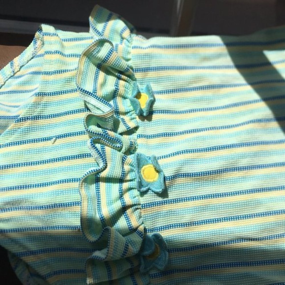 Florence Eiseman Green/Yellow Swim Suit 3T GUC‎ - Picture 11 of 11